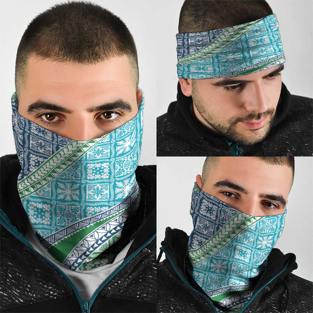 Hawaiian Quilt Pattern Neck Gaiter Fresh Color Mixed - Polynesian Pride