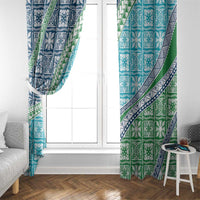 Hawaiian Quilt Pattern Window Curtain Fresh Color Mixed - Polynesian Pride