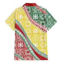 Hawaiian Quilt Pattern Family Matching Mermaid Dress and Hawaiian Shirt Special Color Mixed LT01 - Polynesian Pride