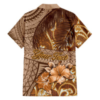 Personalised Fiji Masi Family Matching Summer Maxi Dress and Hawaiian Shirt Bula Fijian Masi Tapa Vintage Style LT01 - Polynesian Pride