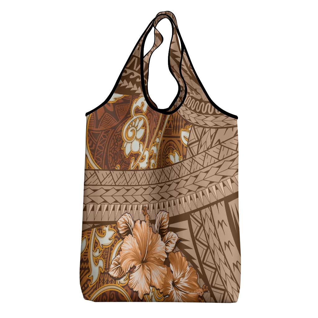 Personalised Fiji Masi Grocery Bag Bula Fijian Masi Tapa Vintage Style LT01 - Polynesian Pride
