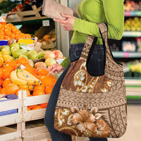 Personalised Fiji Masi Grocery Bag Bula Fijian Masi Tapa Vintage Style LT01 - Polynesian Pride