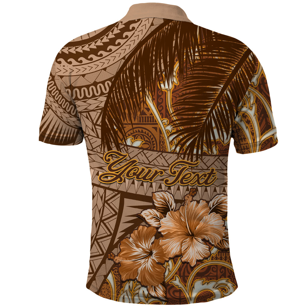 Personalised Fiji Masi Polo Shirt - Bula Fijian Masi Tapa Vintage Style LT01 - Polynesian Pride