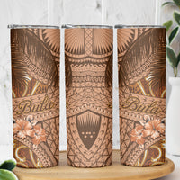 Fiji Masi Skinny Tumbler Bula Fijian Masi Tapa Vintage Style LT01 - Polynesian Pride