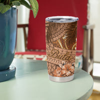 Fiji Masi Tumbler Cup Bula Fijian Masi Tapa Vintage Style LT01 - Polynesian Pride