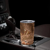 Fiji Masi Tumbler Cup Bula Fijian Masi Tapa Vintage Style LT01 - Polynesian Pride