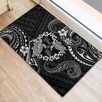 Polynesian Turtle Valentine Rubber Doormat You And Me Hibiscus Heart LT01 - Polynesian Pride
