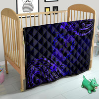 Polynesian Turtle Valentine Quilt You And Me Navy Blue Hibiscus Heart LT01 - Polynesian Pride