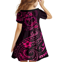 Polynesian Turtle Valentine Family Matching Tank Maxi Dress and Hawaiian Shirt You And Me Pink Hibiscus Heart LT01 - Polynesian Pride