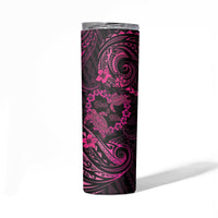 Polynesian Turtle Valentine Skinny Tumbler You And Me Pink Hibiscus Heart LT01 - Polynesian Pride