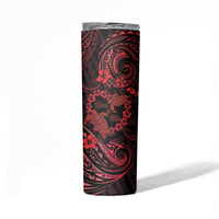 Polynesian Turtle Valentine Skinny Tumbler You And Me Red Hibiscus Heart LT01 - Polynesian Pride