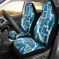 Hawaii Japanese Culture Blue Car Seat Cover Spring Cranes Aloha Pattern LT01 - Polynesian Pride