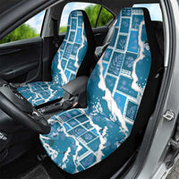 Hawaii Japanese Culture Blue Car Seat Cover Spring Cranes Aloha Pattern LT01 - Polynesian Pride