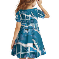 Hawaii Japanese Culture Blue Family Matching Mermaid Dress and Hawaiian Shirt Spring Cranes Aloha Pattern LT01 - Polynesian Pride