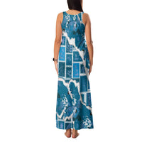 Hawaii Japanese Culture Blue Family Matching Tank Maxi Dress and Hawaiian Shirt Spring Cranes Aloha Pattern LT01 - Polynesian Pride