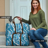 Hawaii Japanese Culture Blue Travel Bag Spring Cranes Aloha Pattern LT01 - Polynesian Pride