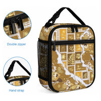 Hawaii Japanese Culture Gold Lunch Bag Spring Cranes Aloha Pattern LT01 - Polynesian Pride