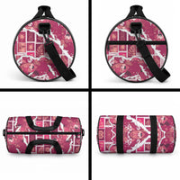 Hawaii Japanese Culture Pink Duffle Bag Spring Cranes Aloha Pattern LT01 - Polynesian Pride