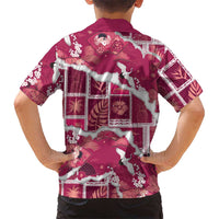 Hawaii Japanese Culture Pink Family Matching Off Shoulder Short Dress and Hawaiian Shirt Spring Cranes Aloha Pattern LT01 - Polynesian Pride