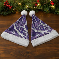 Hawaii Japanese Culture Purple Christmas Santa Hat Spring Cranes Aloha Pattern LT01 - Polynesian Pride