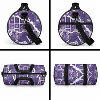 Hawaii Japanese Culture Purple Duffle Bag Spring Cranes Aloha Pattern LT01 - Polynesian Pride
