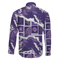 Hawaii Japanese Culture Purple Family Matching Tank Maxi Dress and Hawaiian Shirt Spring Cranes Aloha Pattern LT01 - Polynesian Pride