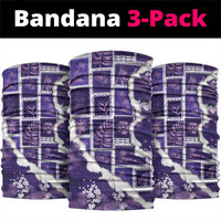 Hawaii Japanese Culture Purple Neck Gaiter Spring Cranes Aloha Pattern