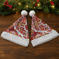 Hawaii Japanese Culture Red Christmas Santa Hat Spring Cranes Aloha Pattern LT01 - Polynesian Pride