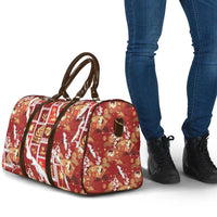 Hawaii Japanese Culture Red Travel Bag Spring Cranes Aloha Pattern LT01 - Polynesian Pride