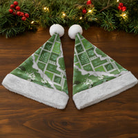 Hawaii Japanese Culture Sage Green Christmas Santa Hat Spring Cranes Aloha Pattern LT01 - Polynesian Pride