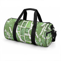 Hawaii Japanese Culture Sage Green Duffle Bag Spring Cranes Aloha Pattern LT01 - Polynesian Pride