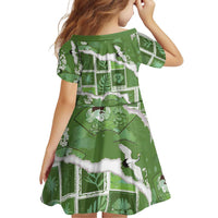 Hawaii Japanese Culture Sage Green Family Matching Short Sleeve Bodycon Dress and Hawaiian Shirt Spring Cranes Aloha Pattern LT01 - Polynesian Pride
