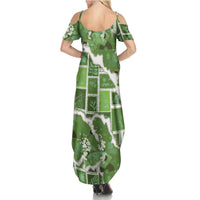 Hawaii Japanese Culture Sage Green Family Matching Summer Maxi Dress and Hawaiian Shirt Spring Cranes Aloha Pattern LT01 - Polynesian Pride