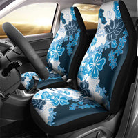 Blue Hibiscus Plumeria Floral Car Seat Cover LT01 - Polynesian Pride