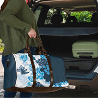 Blue Hibiscus Plumeria Floral Travel Bag LT01 - Polynesian Pride
