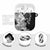 Gray Scale Hibiscus Plumeria Floral AirPods Case - Polynesian Pride