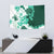 Green Hibiscus Plumeria Floral Tapestry - Polynesian Pride