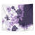 Purple Hibiscus Plumeria Floral Tapestry - Polynesian Pride