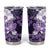 Purple Hibiscus Plumeria Floral Tumbler Cup - Polynesian Pride