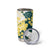 Yelow Teal Hibiscus Plumeria Floral Tumbler Cup - Polynesian Pride