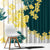 Yelow Teal Hibiscus Plumeria Floral Window Curtain - Polynesian Pride