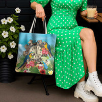 It's 5 o'clock Somewhere Tote Bag Hawaiian Tropical Parrots - Polynesian Pride
