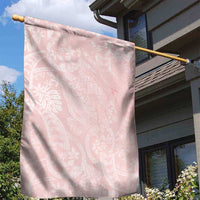 Polynesian Tiare Monstera Soft Pink Garden Flag Liquid Style - Polynesian Pride