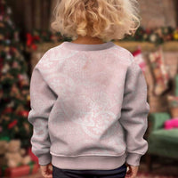 Polynesian Tiare Monstera Soft Pink Kid Ugly Christmas Sweater Liquid Style LT01 - Polynesian Pride
