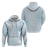 Polynesian Tiare Monstera Baby Blue Zip Hoodie Liquid Style LT01 - Polynesian Pride