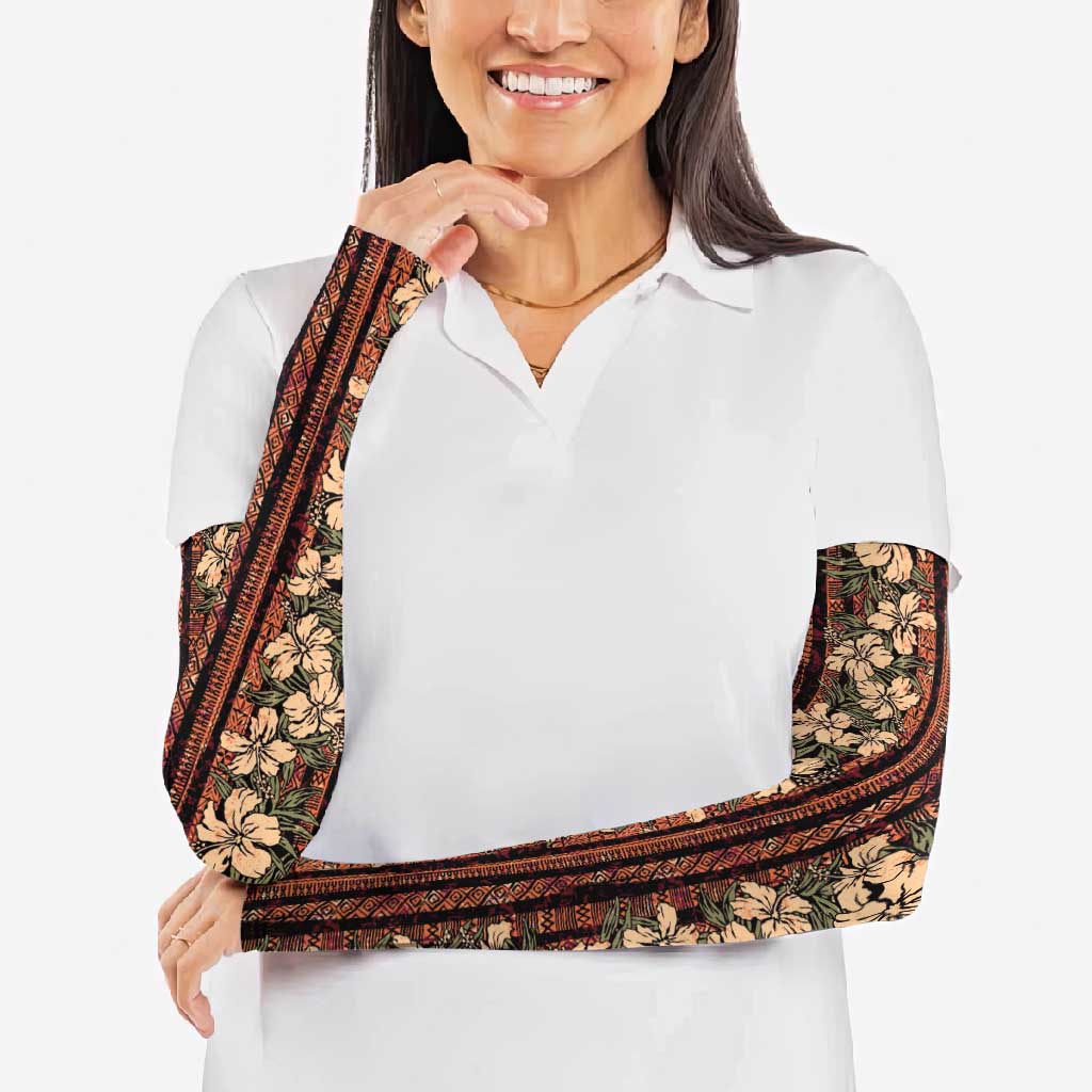 Hawaii Hibiscus Arm Sleeves Retro Style - Polynesian Pride