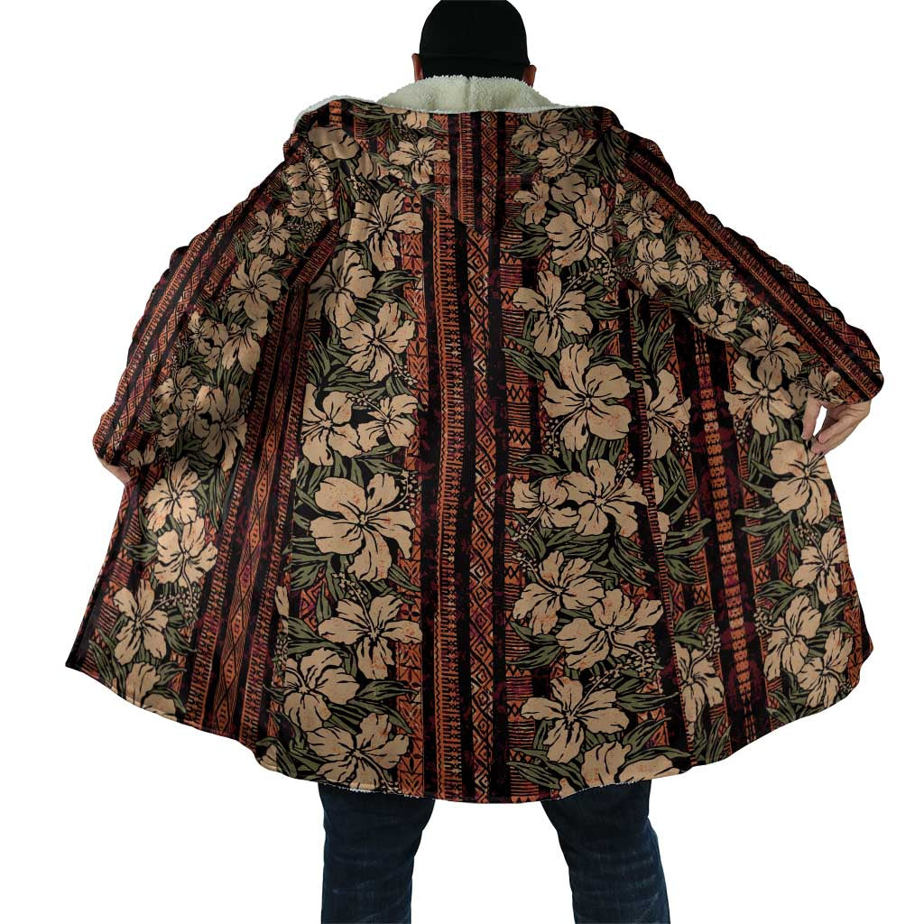 Hawaii Hibiscus Cloak Retro Style - Polynesian Pride