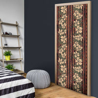 Hawaii Hibiscus Door Cover Retro Style - Polynesian Pride
