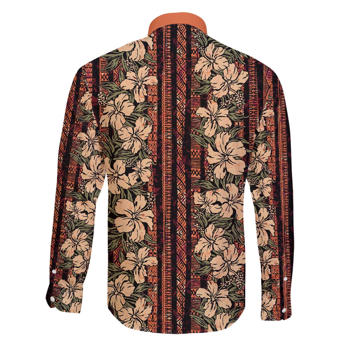 Hawaii Hibiscus Family Matching Off The Shoulder Long Sleeve Dress and Hawaiian Shirt Retro Style LT01 - Polynesian Pride