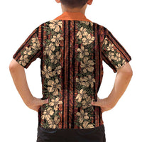 Hawaii Hibiscus Family Matching Off Shoulder Short Dress and Hawaiian Shirt Retro Style LT01 - Polynesian Pride